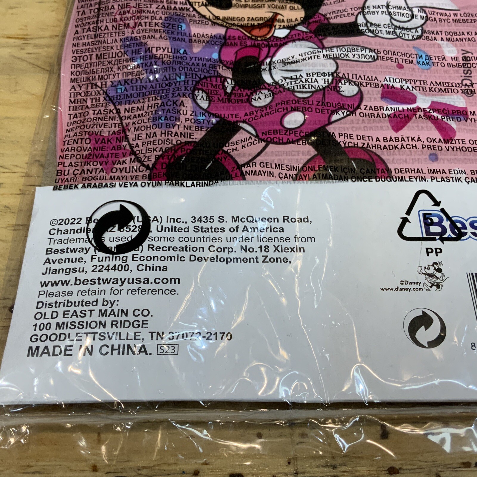Disney Jr Minnie Mouse Inflatable Arm Bands Floaties Swim Pool Water Age 3-6 NEW
