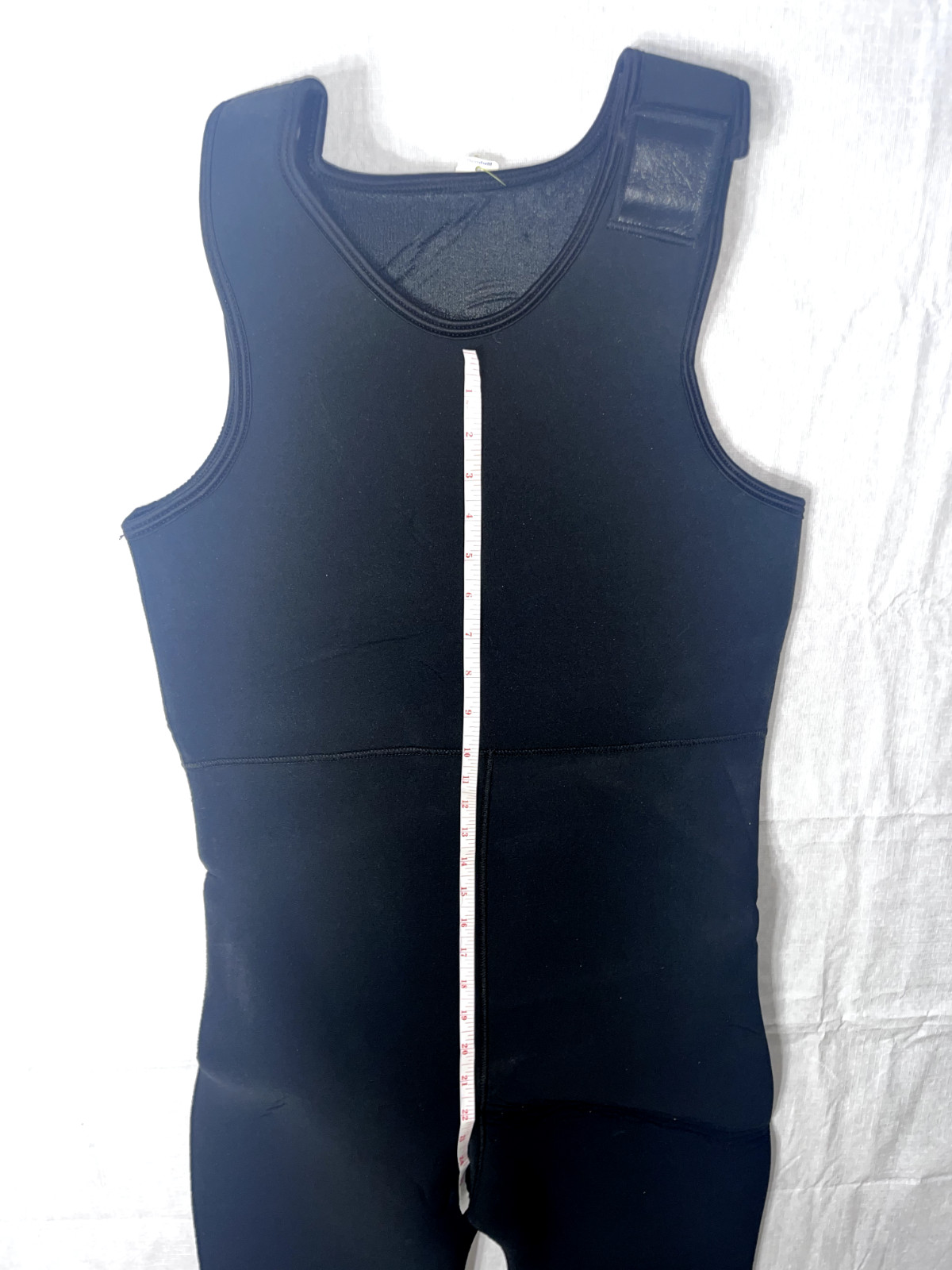 Black Overalls 1 Piece Wetsuit w/Hook & Loop Shoulder Straps & Padded Knees