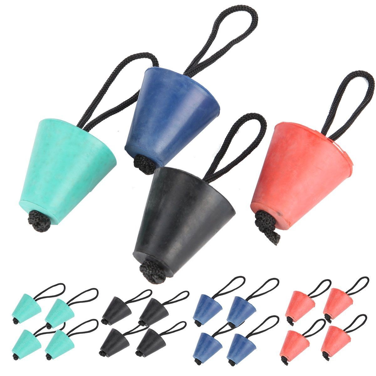 LOT Silicone Kayak Scupper Plug Kit Canoe Drain Holes Stopper Bung Accessories