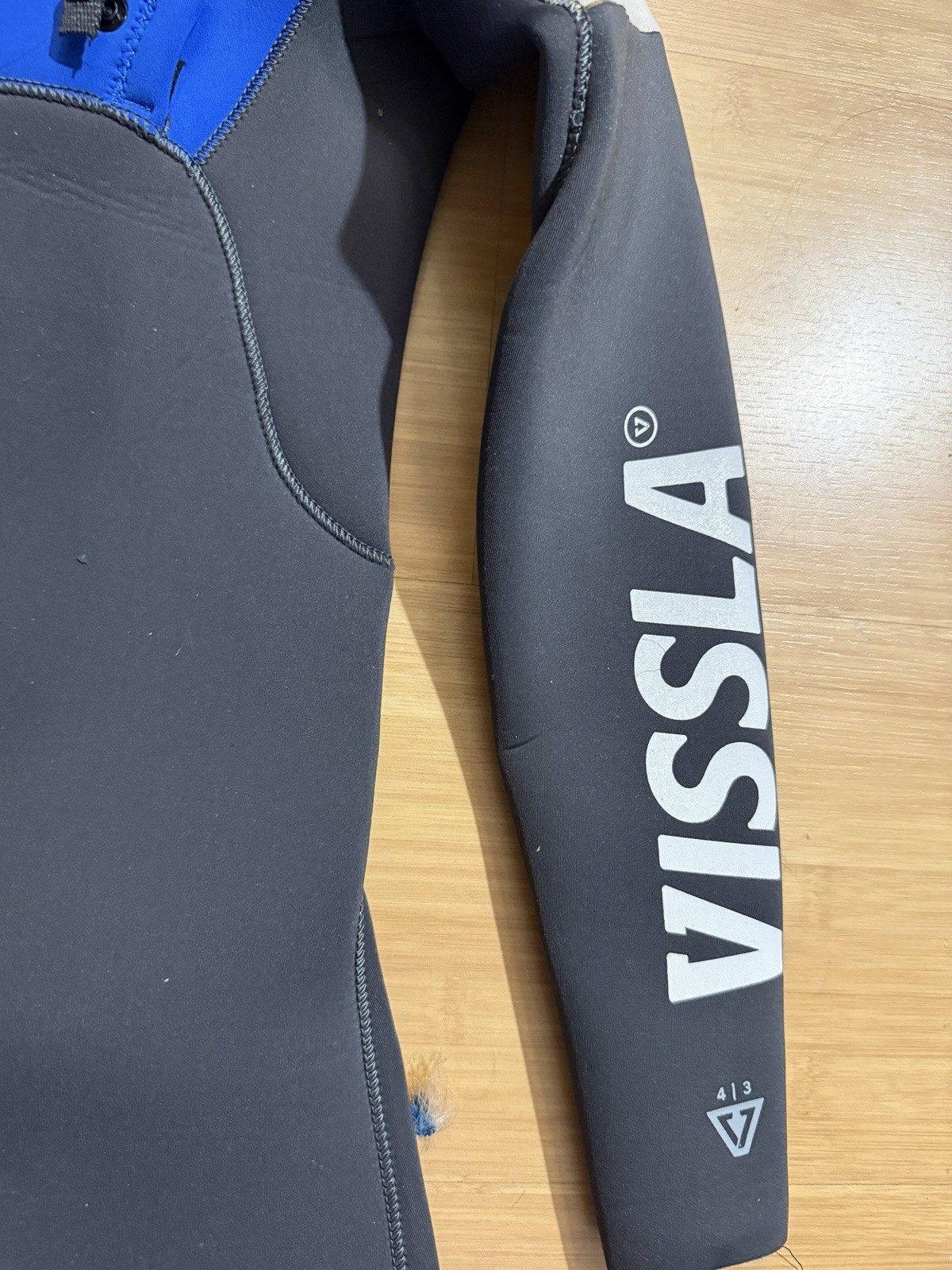 VISSLA 7 Seas Wetsuit Youth Boy Girl Kid Youth Size 14 Black Blue Fullsuit