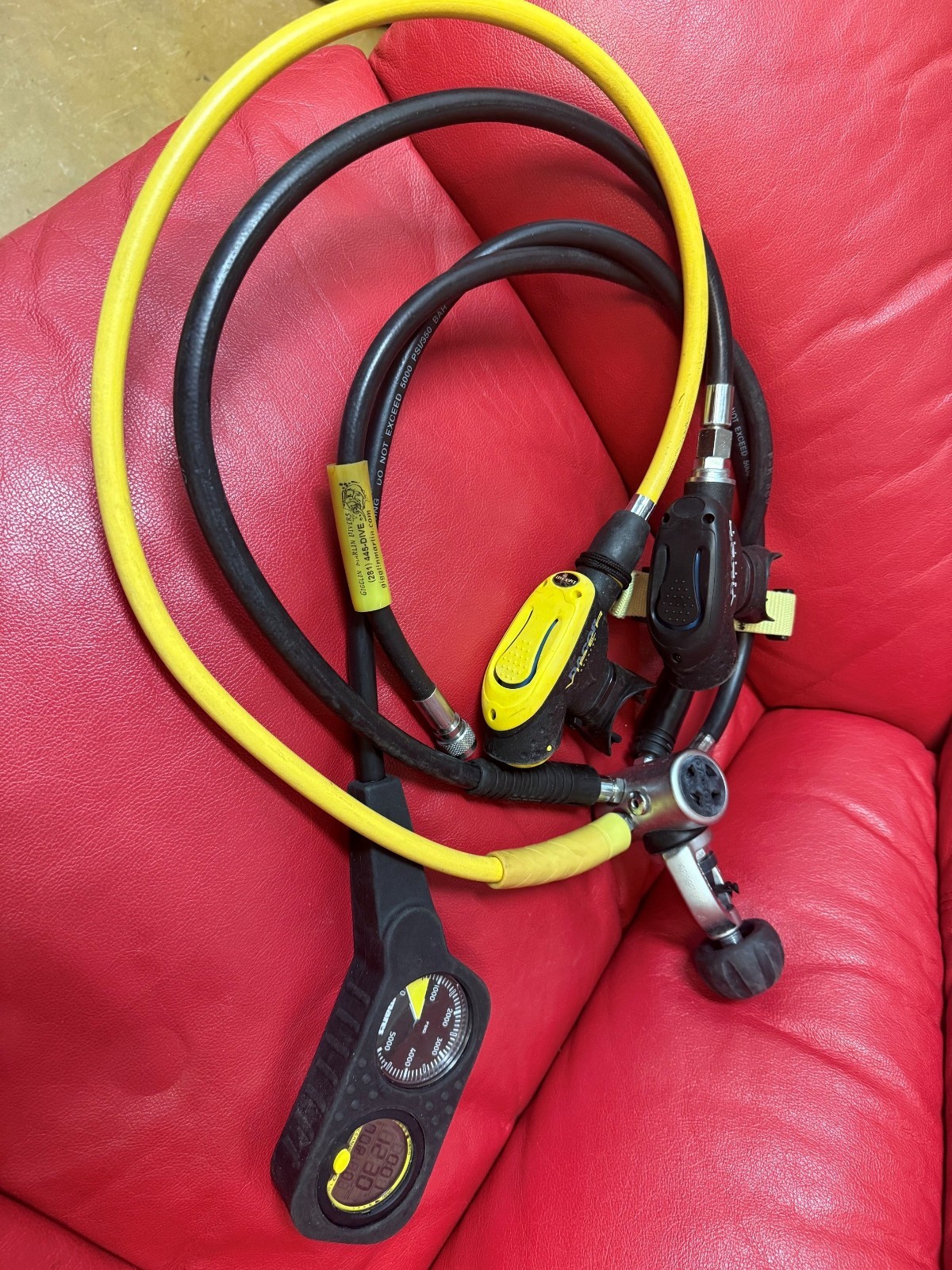 SCUBA REGULATOR-MARES/DACOR, VIPER, VIPER OCTO, 2 Gauge Computer, w/BCD Hose