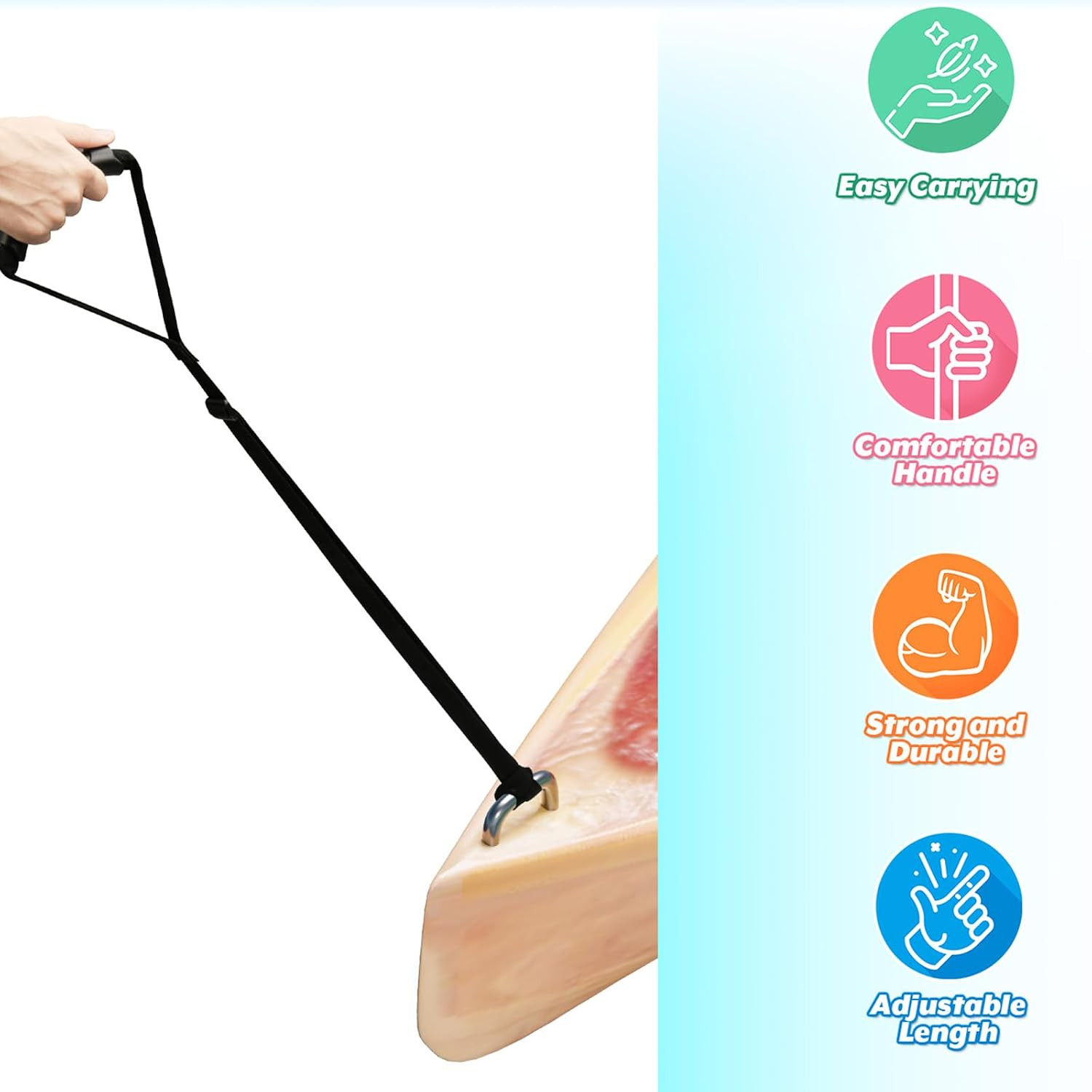 2 Pcs Kayak Stand Up Assist Strap Canoe Drag Strap with Handle, Adjustable Pu…