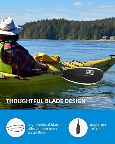 Adjustable Carbon Fiber Fishing Kayak Paddle | 94in/240cm-98in/250cm-102in/260cm