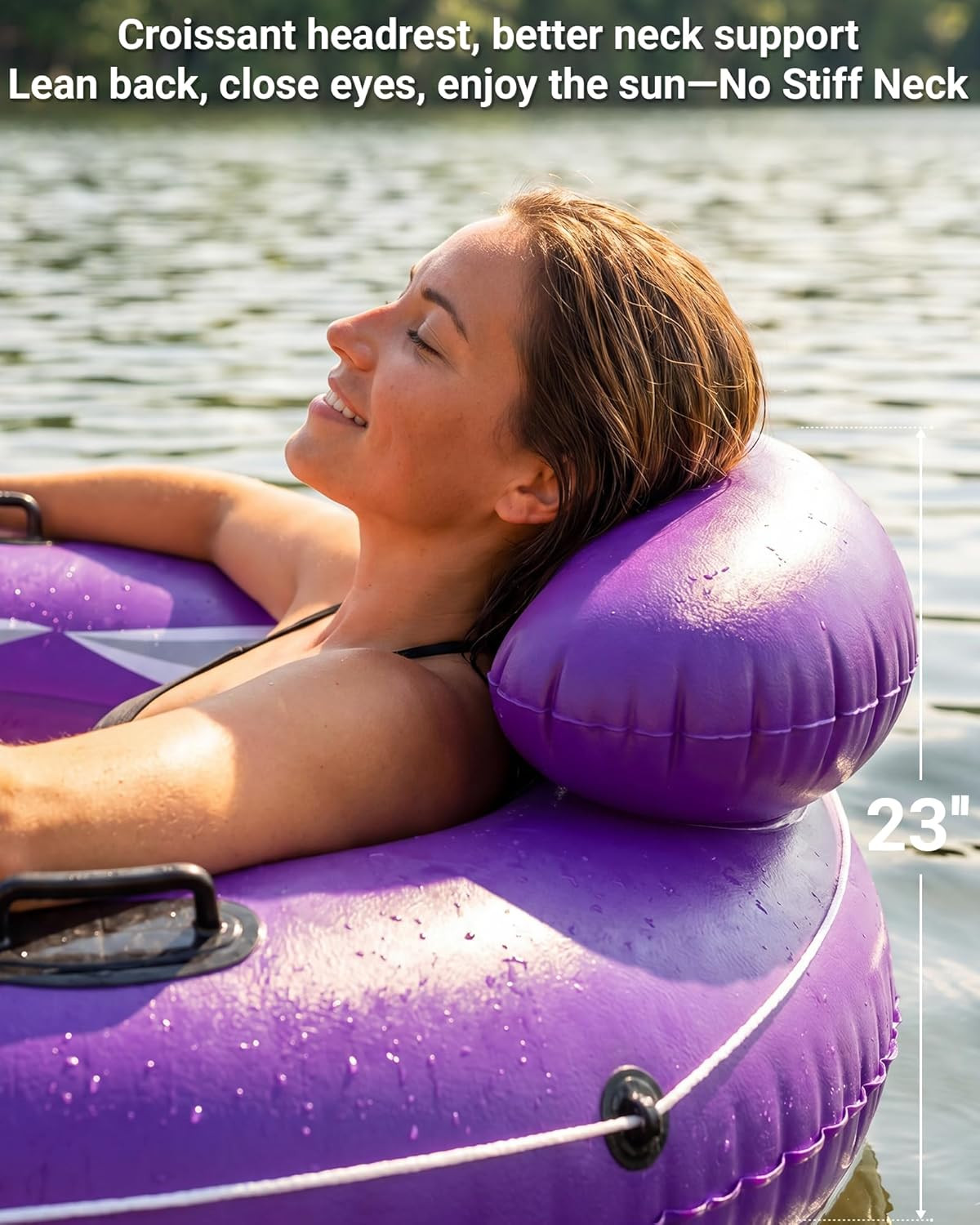 River Tube for Adults, 48‘’ Tube for River Floating, Heavy Duty River Tube for B