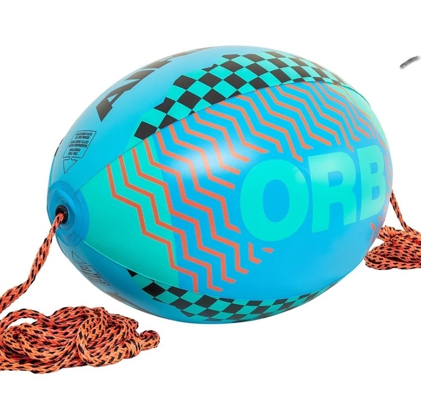 Airhead Orb Booster Ball | Towable Tube Rope for Boating – 60 ft.