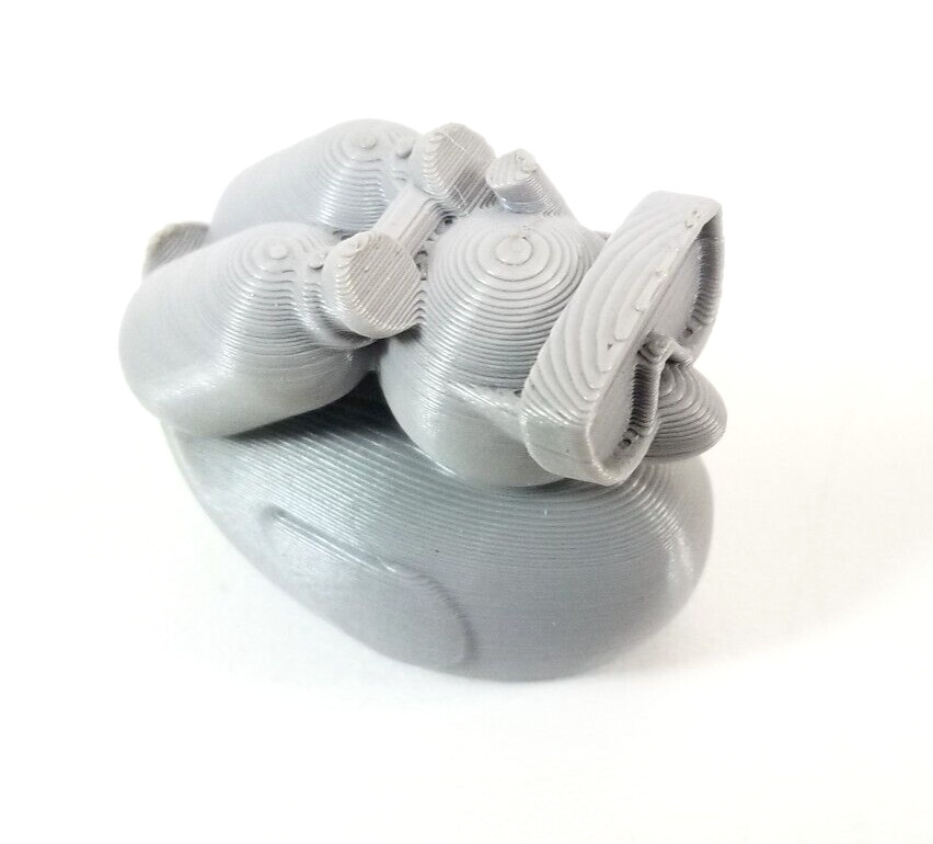 Scuba Diving 3D Printed Jeep, Cruise Duck 1.5″ Gray PLA Plastic (Rubber Duck)