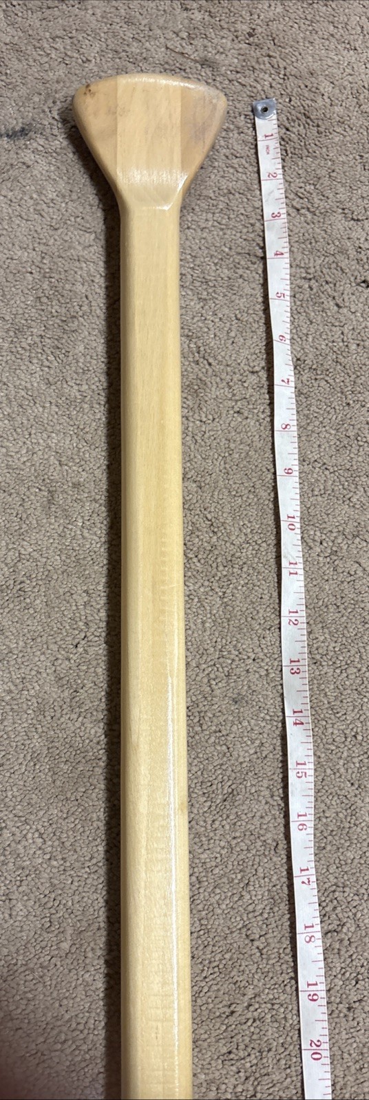 Vtg Feather Brand Canoe Paddle 46.5” Wood Caviness Woodworking Alabama USA