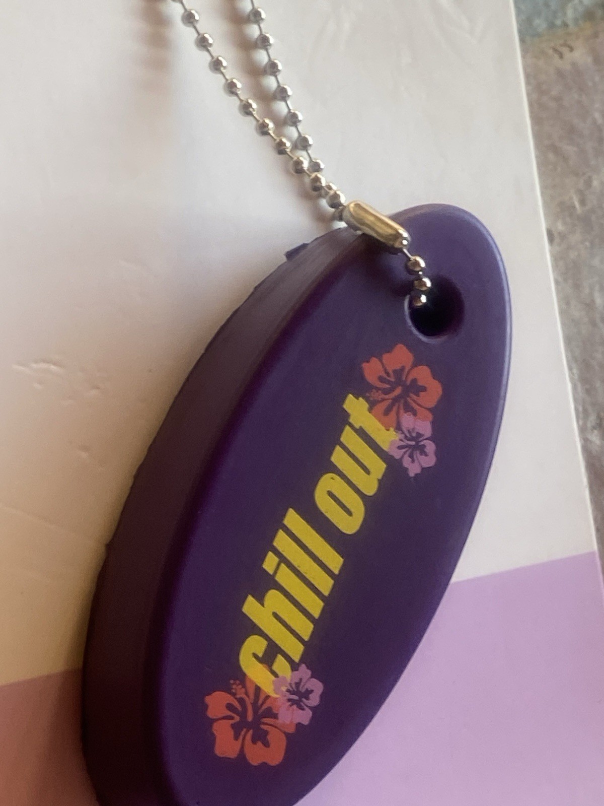 Foam Buoy Keychain Floating Key Gift Boating Safe Water Forever 21 Purple Boat
