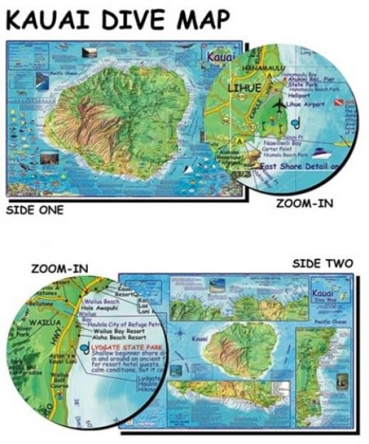 Franko Maps – Kauai Dive Map