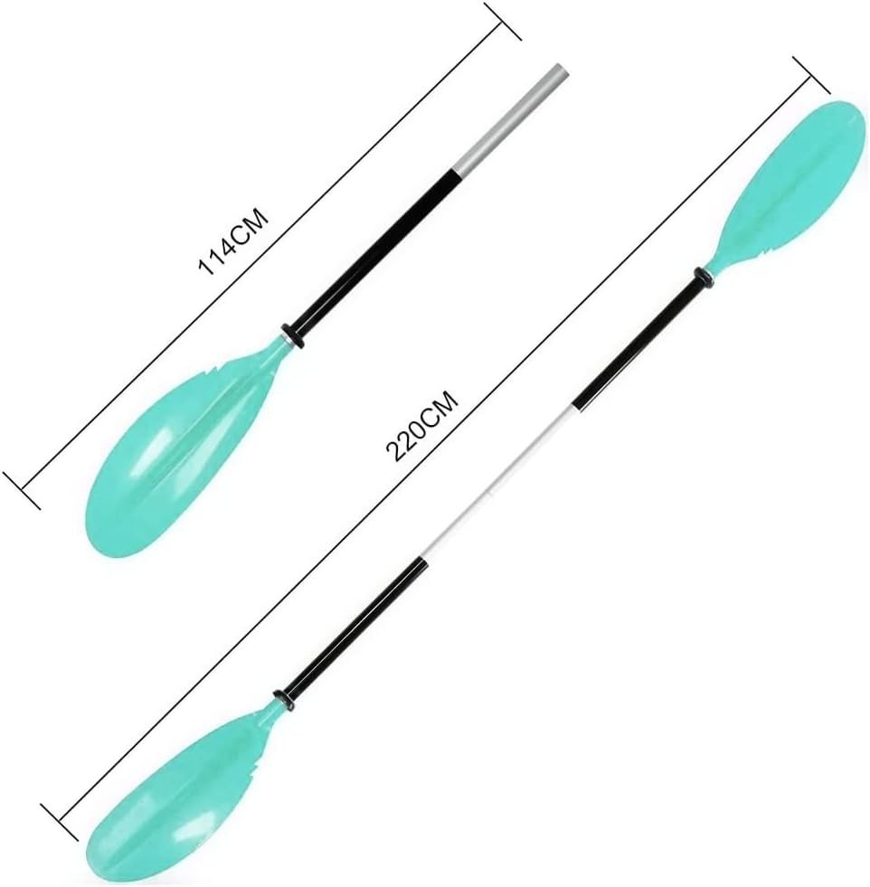 Karltion Kayak Paddle – Adjustable 2 Pieces Aluminum Alloy Shaft with Glass Fibe