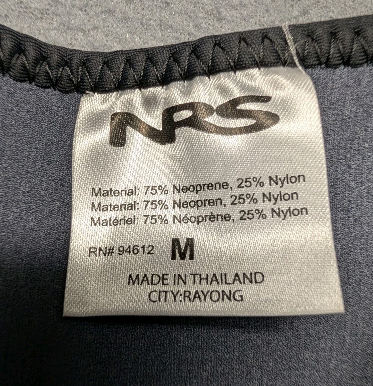 NRS Men’s Hydroskin 1.5 Neoprene Paddling Jacket Size Medium Cold Water Kayak