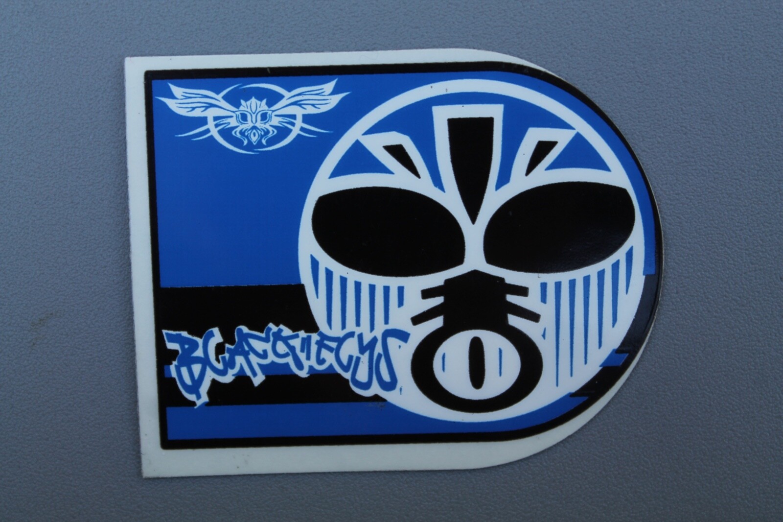 BLACK FLYS Sunglasses Black Blue White Eyes Eyewear BF2 Vintage Surfing STICKER
