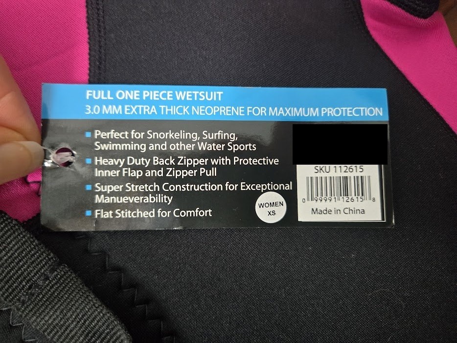 HydroPro 3.0 Wmn Full Length Wetsuit Long Sleeve/Pant 1-Piece Pink/Black 3mm XS