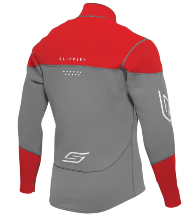 SLIPPERY BREAKER JOHN & JACKET FULL NEOPRENE WETSUIT CHARCOAL/RED MEN’S 2X-LARGE