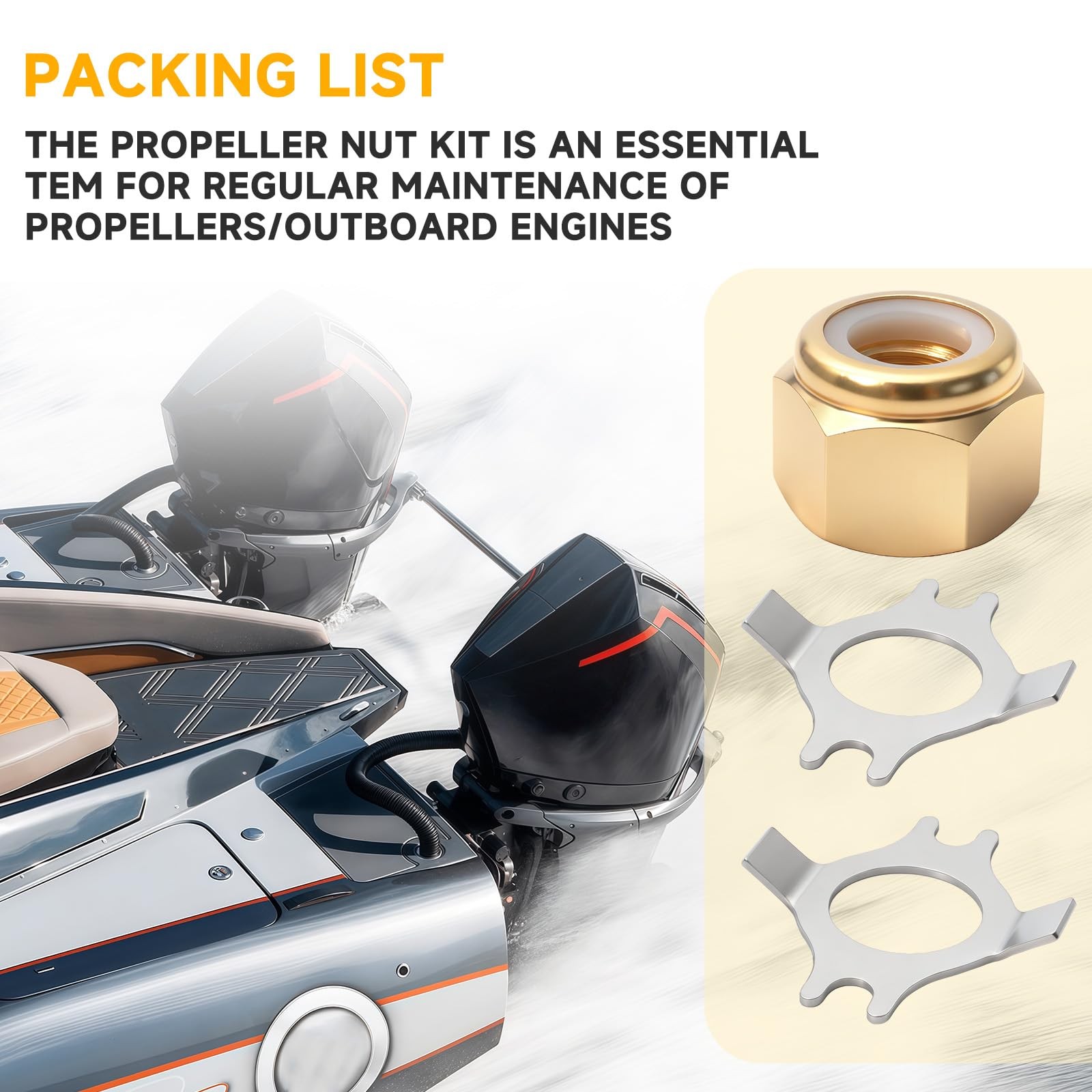 Prop Nut Kit & Tab Washer Set for Mercury/Mariner 3060HP Outboards