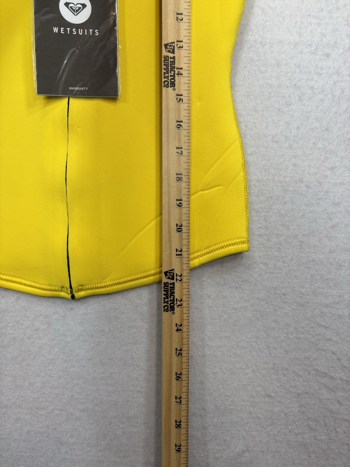 Roxy Women 2mm XY Front Zip Wetsuit Jacket Yellow Grey Surf Top Size 10 NWT