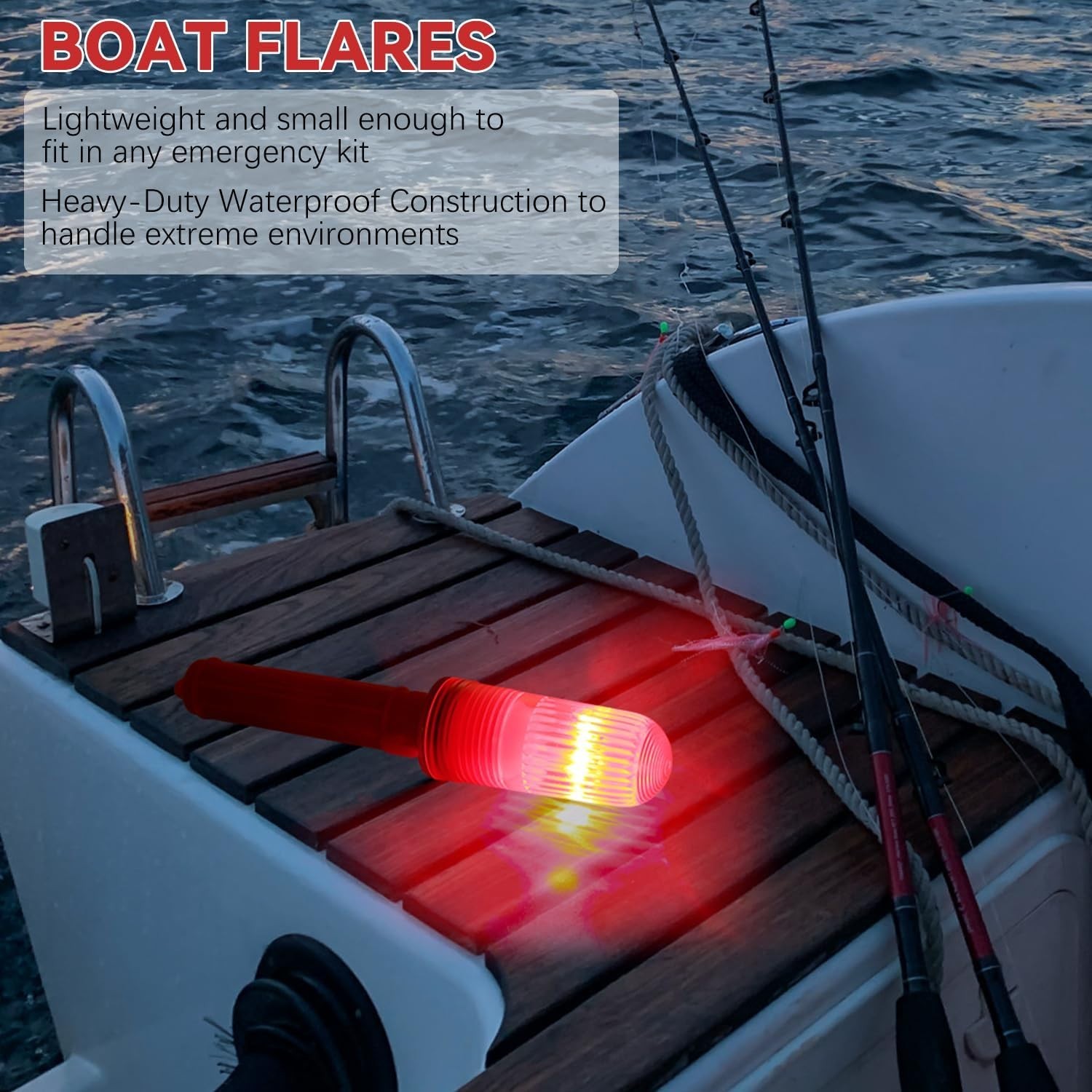 3PCS Boat Flares,Boat Flares Coast Guard Approved Marine, Flares for Fishing Boa