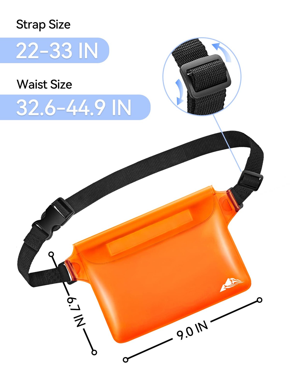 HEETA Waterproof Fanny Pack, Waterproof Pouch Dry Bag 2/3/4 Pack for Phone Pa…