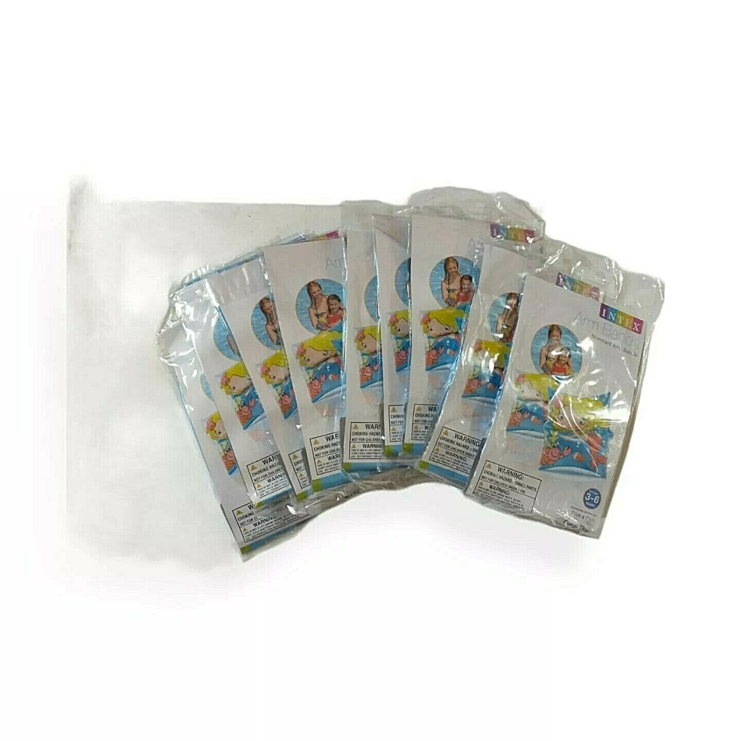 9 Intex Inflatable Summer Pool Mermaid Swimming Arm Bands Childs Ages 3-6 Yrs