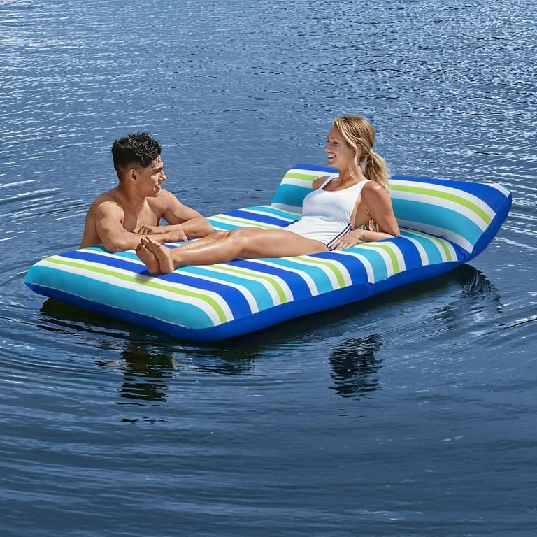 Ozark Trail Trumbona De Lujo Large Inflatable Fabric Float Luxury Lounge 43900E