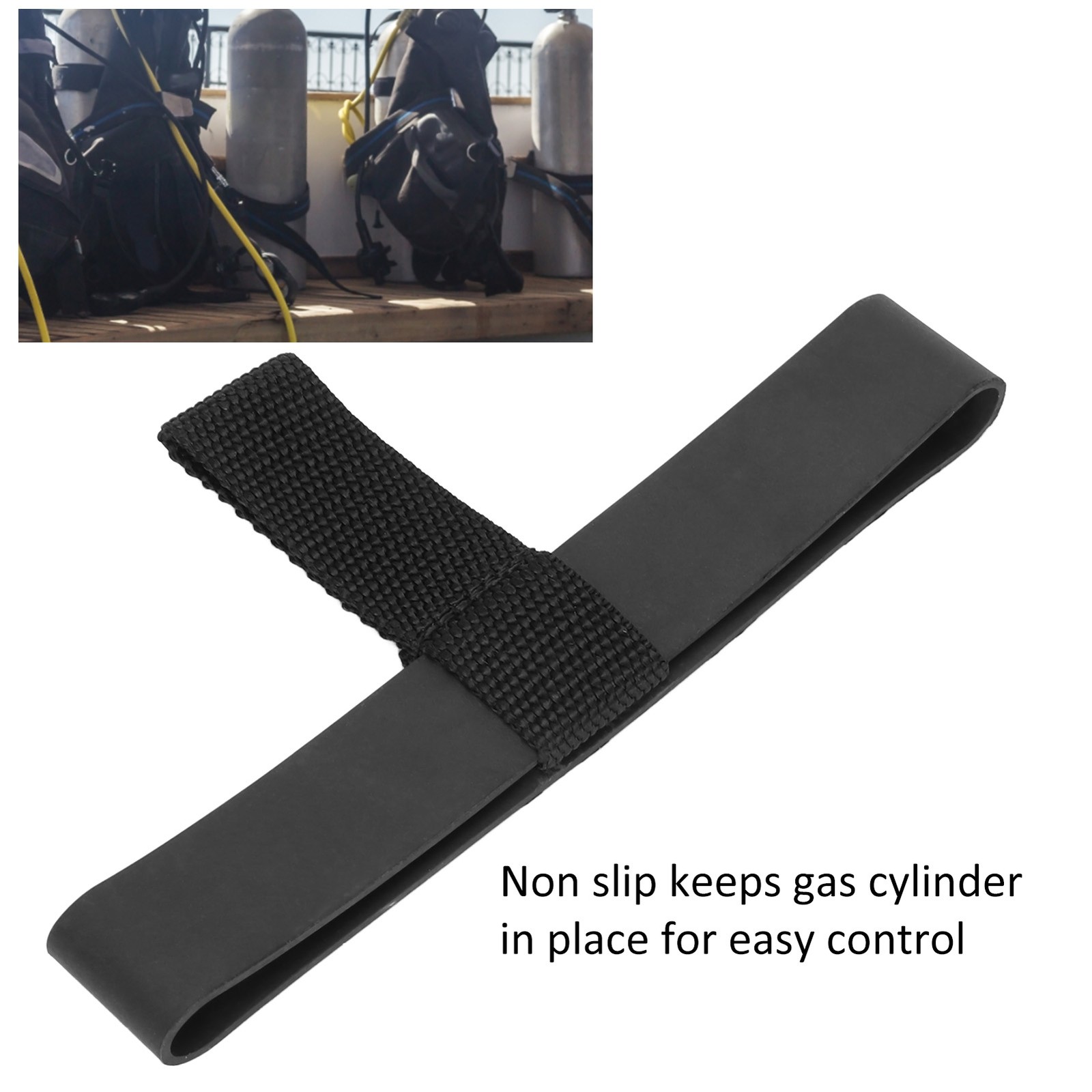 Scuba Diving Stage Tank Bottle Hose Retainer Band Anti Slip Diving Cylinder