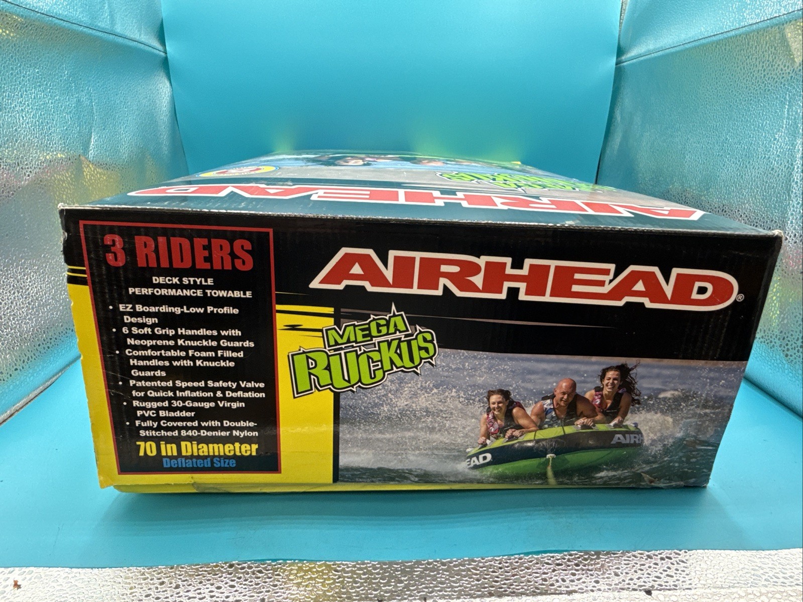 Airhead Mega Rukus 3-Person Towable (Green) New Sealed