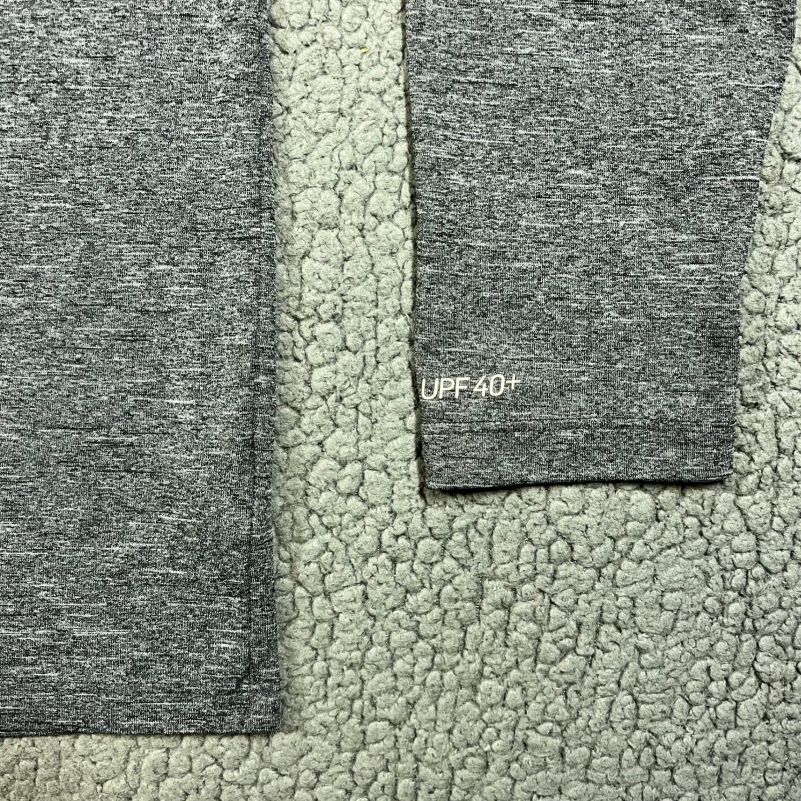 Nike Swim Mens Dri-FIT UPF 40+ Heathered Grey Hooded Rash Guard NESSB669 L