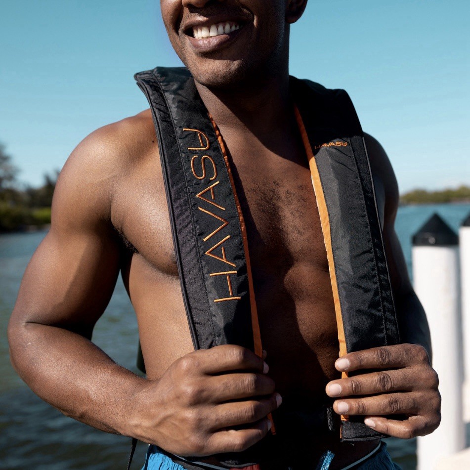 Havasu USCG Approved, Inflatable Life Jacket Vest, Automatic/Manual PFD, 24G CO2