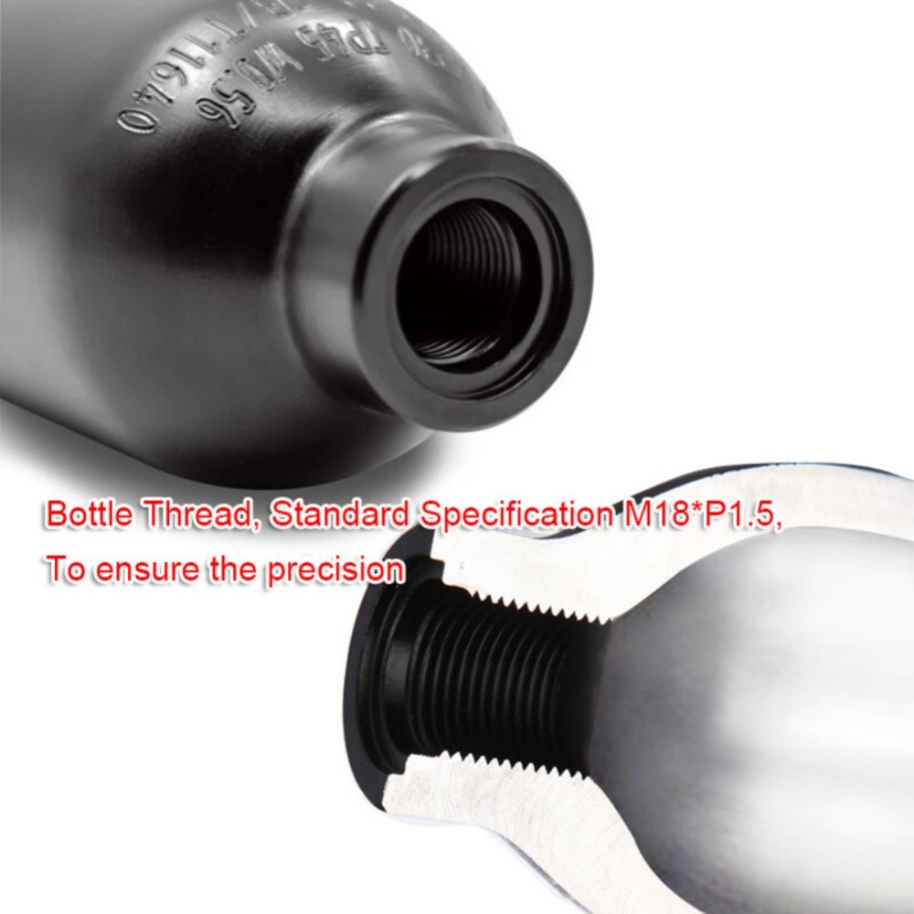 4500psi Paintball Cylinder Aluminum CO2 Air Tank M18x1.5 Pressure Soda Bottle
