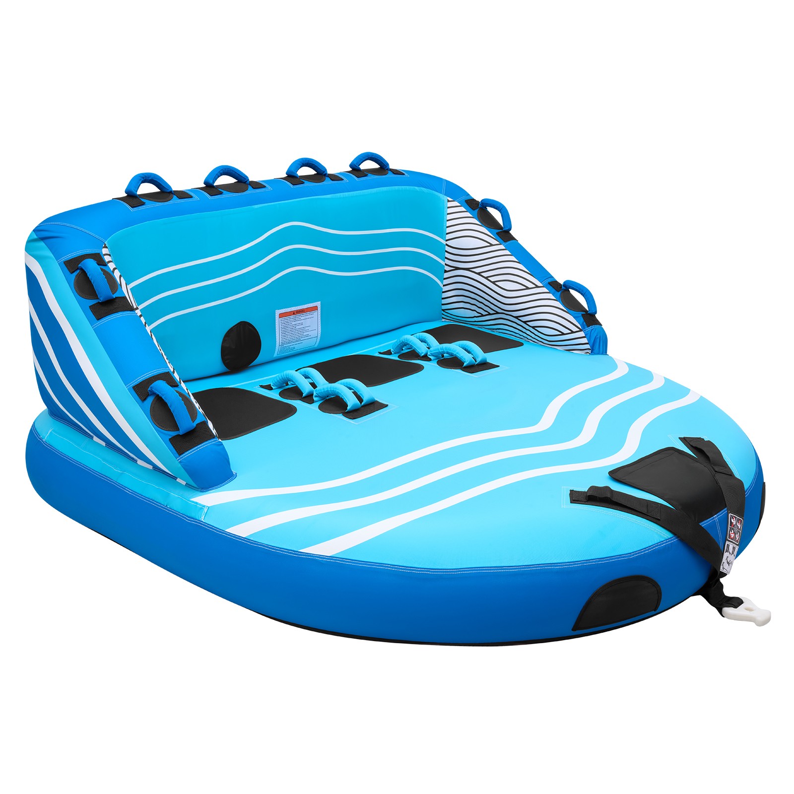 Uimoso Inflatable Towable Tubes for 1-3 Riders Water Sports Boating Fun Blue