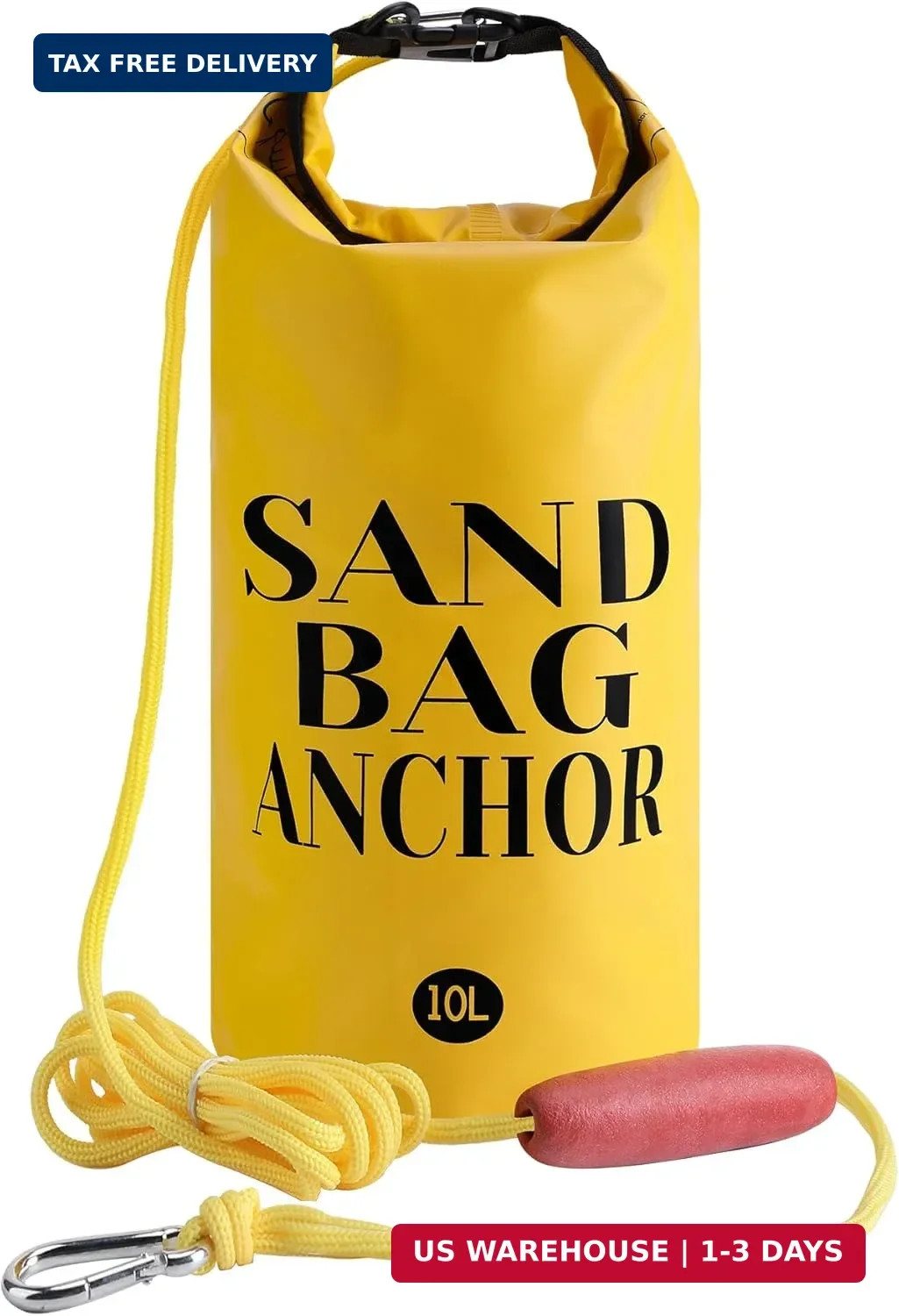 RunNico 500D Sand Anchor for Small Boats,2 in 1 PWC Jet Ski Anchor Kit with Adju