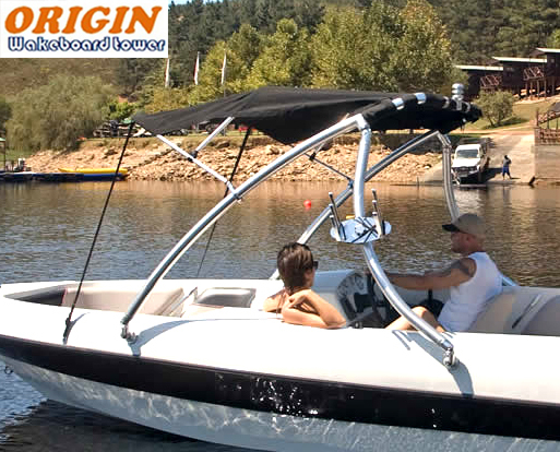 Origin Wakeboard Tower Bimini Black Canopy Small |5 Yrs No Fading No Deformation