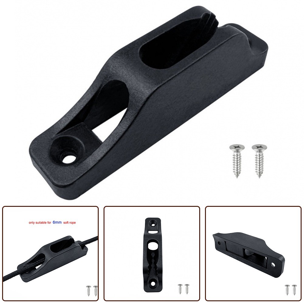 Dark Nylon Cleat Easy To Adjust Easy To Adjust While Sailing Colour Dark