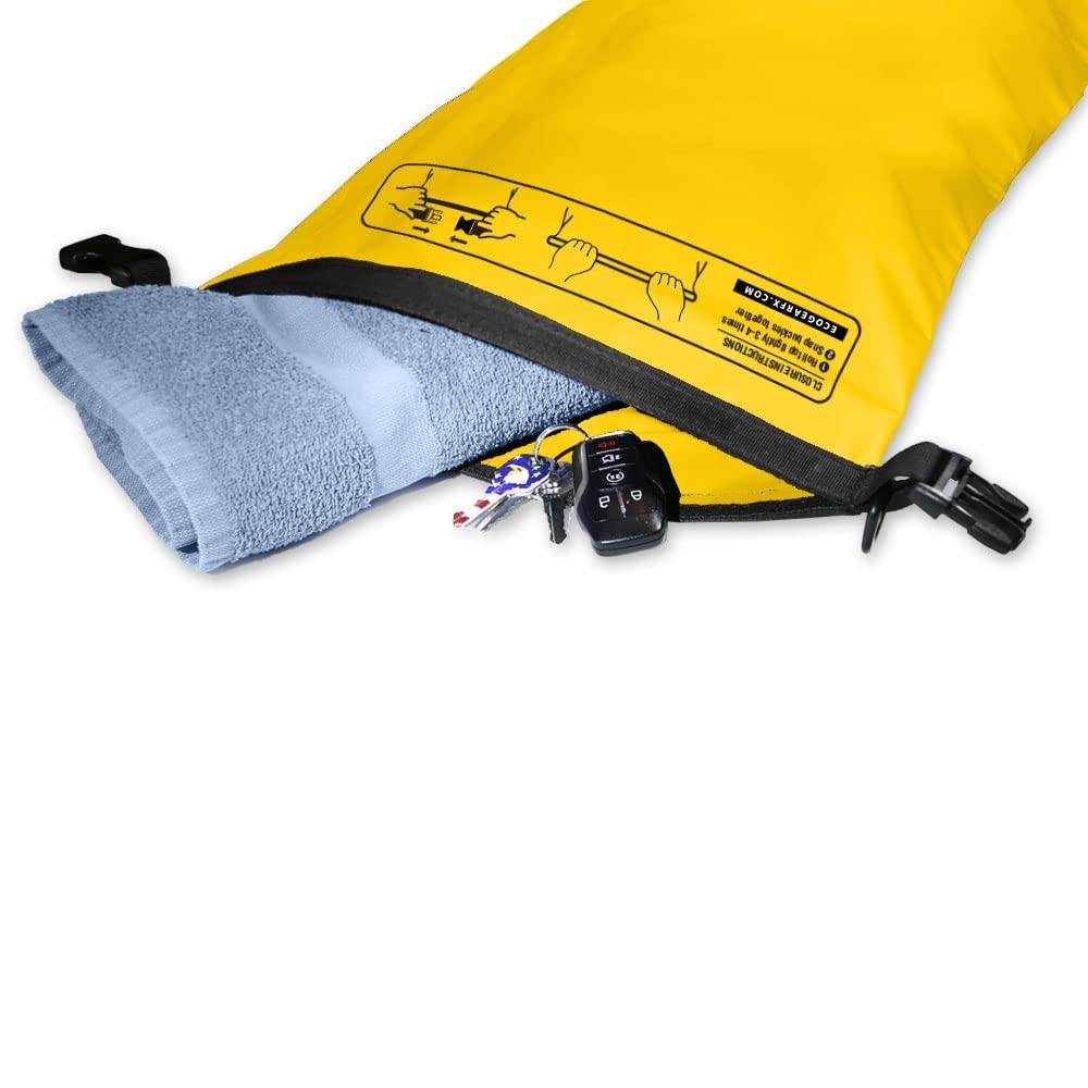 Waterproof Dry Bag for Kayaking & Watersports – Yellow, 10L