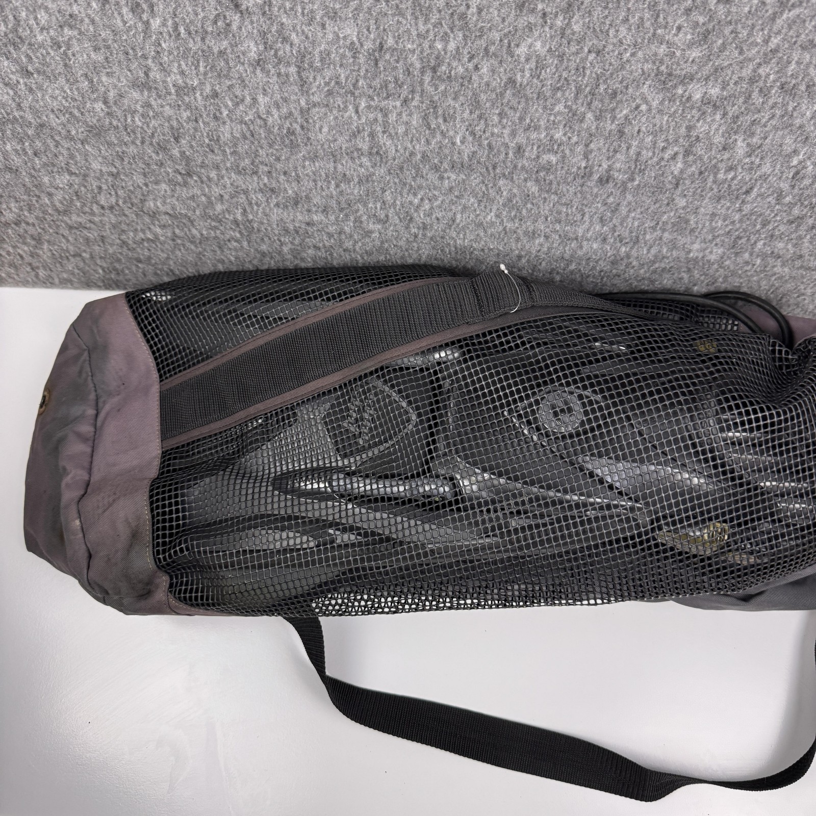 Aqua Lung Slingshot Fins Large Open Heel Adjustable Scuba Dive Swim Black Gray