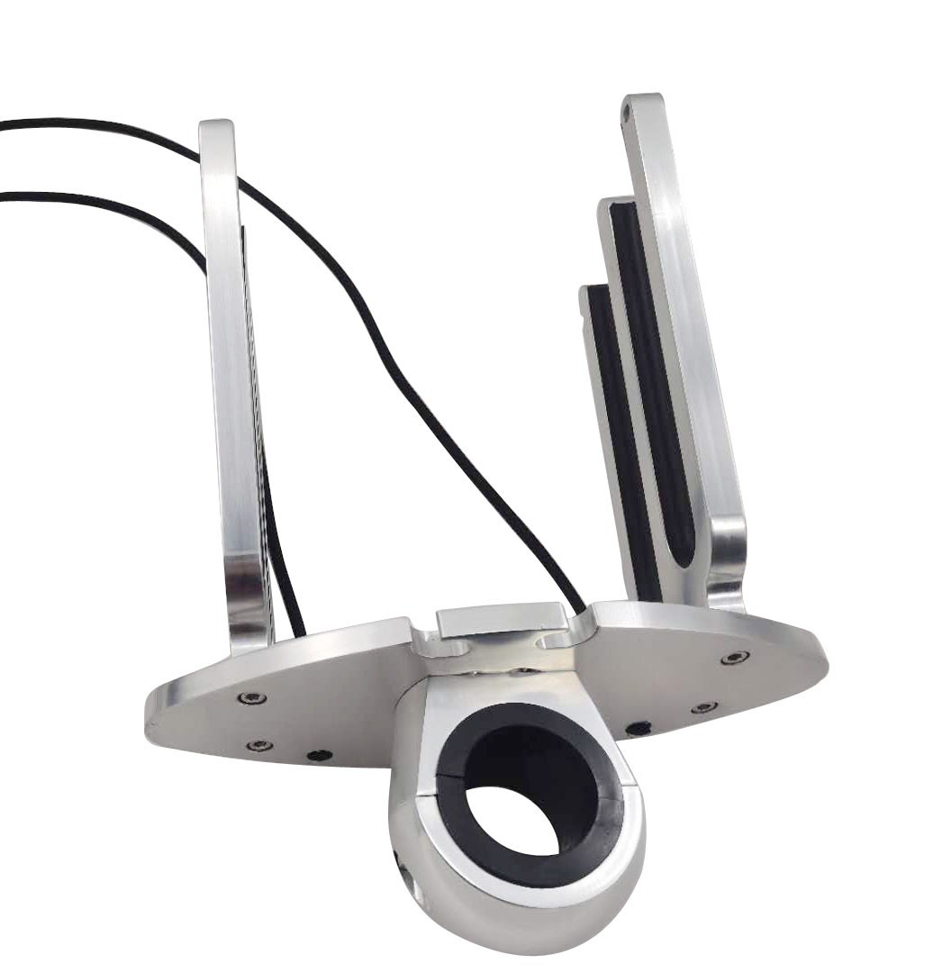 Polished Aluminum Wakeboarding Tower Boat Wakeboard Rack Holder Adjustable Clamp