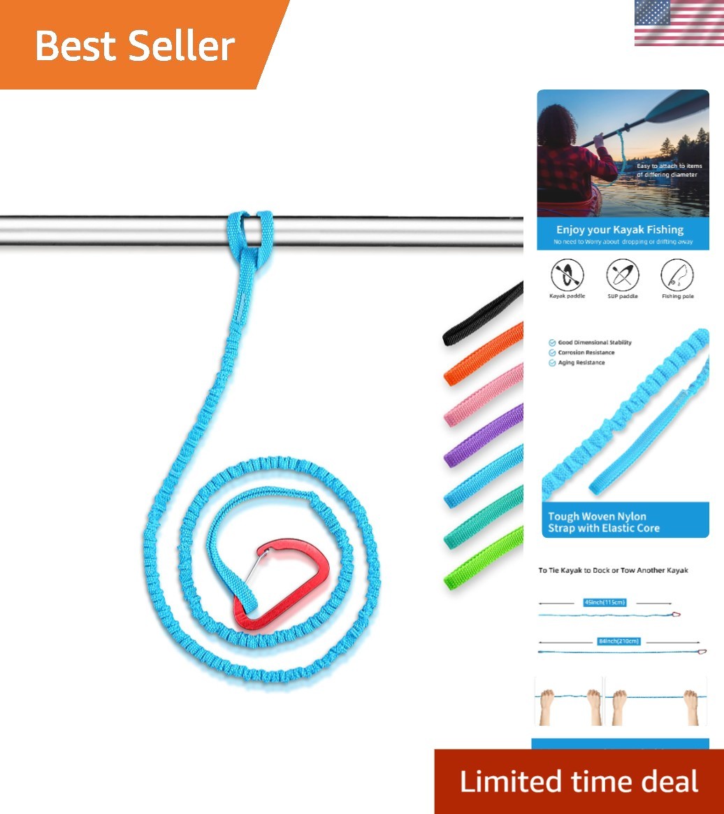 Kayak Paddle Leash Accessories for Kayaking Fishing Paddle Board
