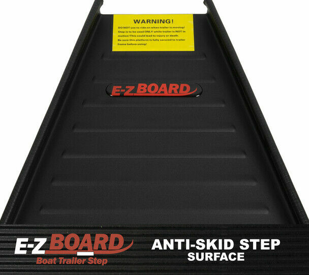 EZ Board, Steel-Constructed Boat Trailer Step, Fits 1.5 or 2 In. Trailer Frames