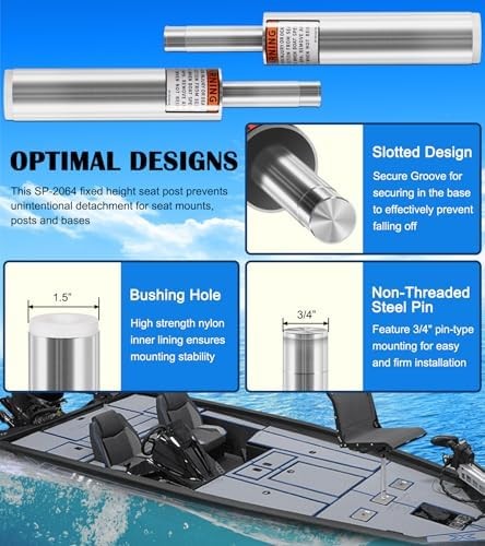 3/4″ Boat Seat Pin Post Fits for Most Marine Boat Seat Pedestal Base Mount – Boa