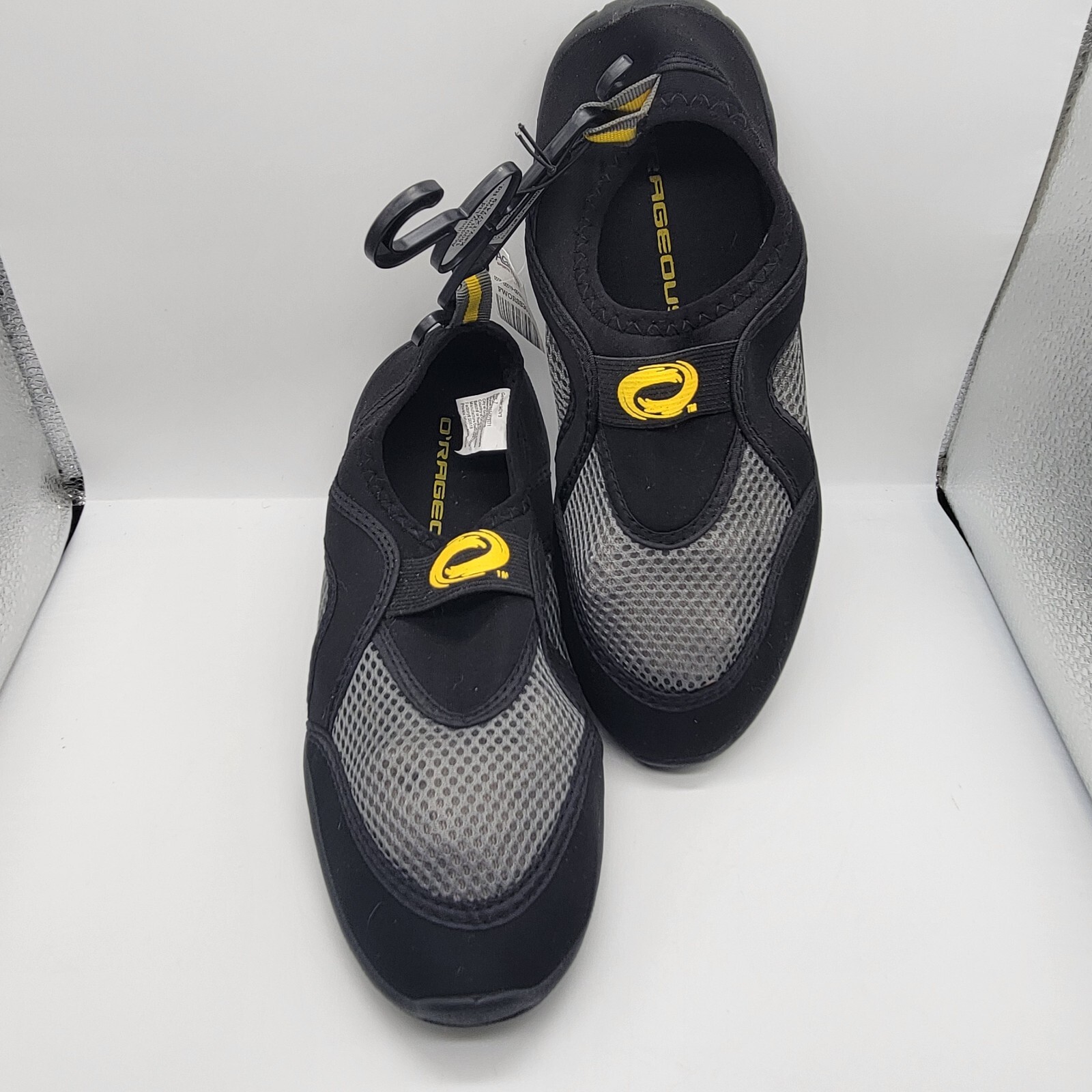 Brand New O’Rageous Water Park Men’s Shoes Slip on Size 7 Black Grey Yellow