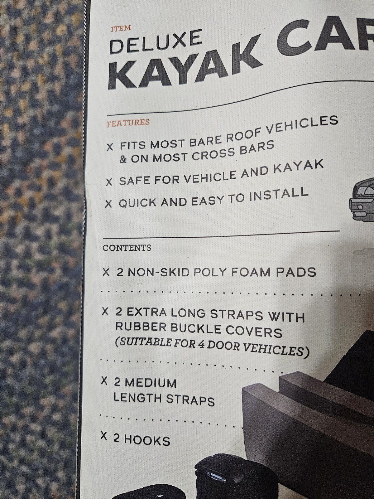 Field & Stream Deluxe Kayak Carrier Kit
