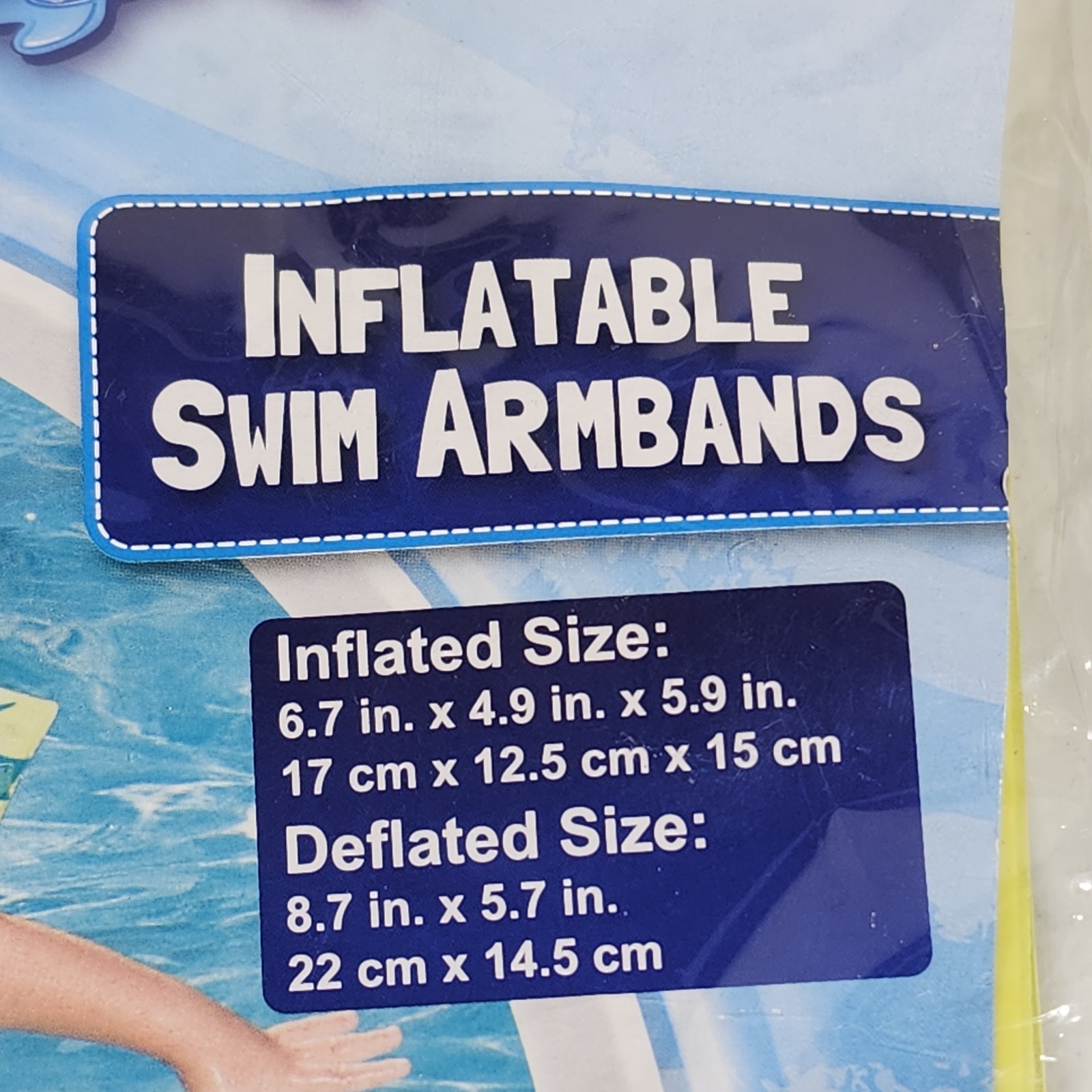 Dolphin Floaties Inflatable Arm Bands Swim For Kids Ages 3-6 H2OGO