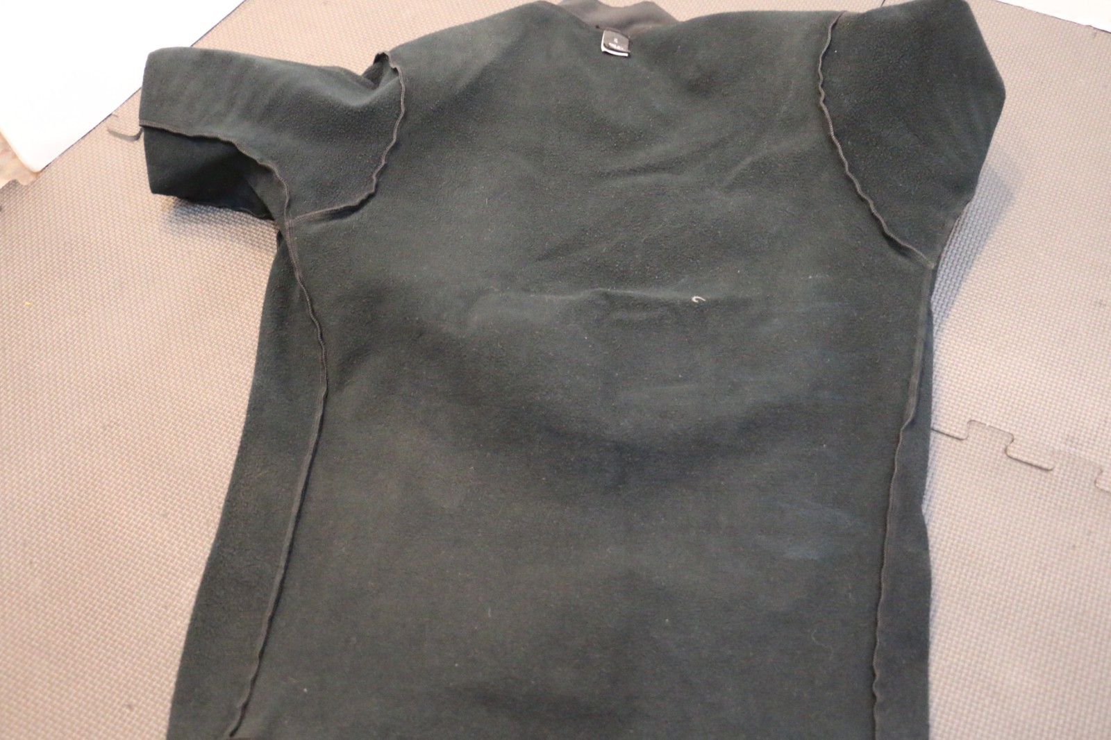 Vintage Patagonia fleece lined kayak rafting shirt size L/XL black pullover