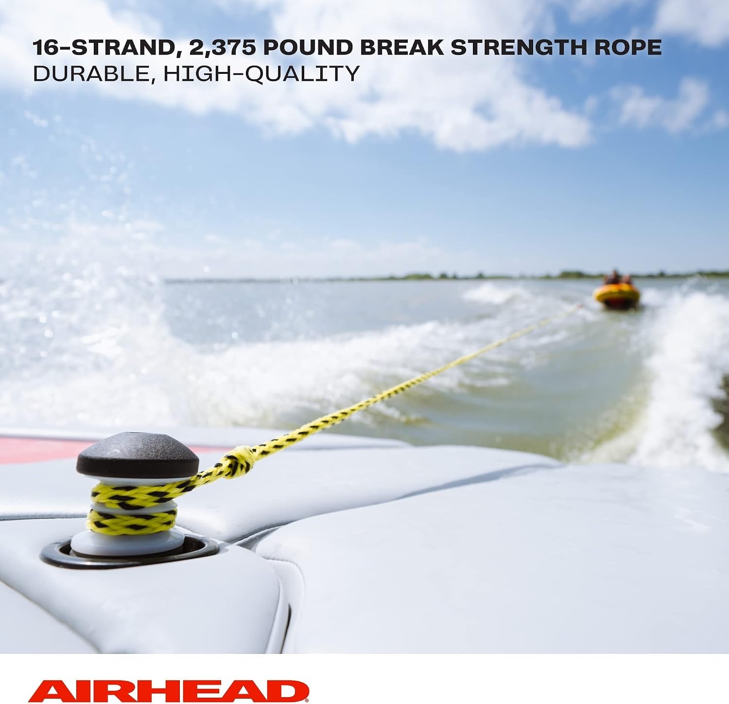 UV Resistant 60 ft Tow Rope for 1-4 Person Tubes, Up to 4,100 lb Break Strength
