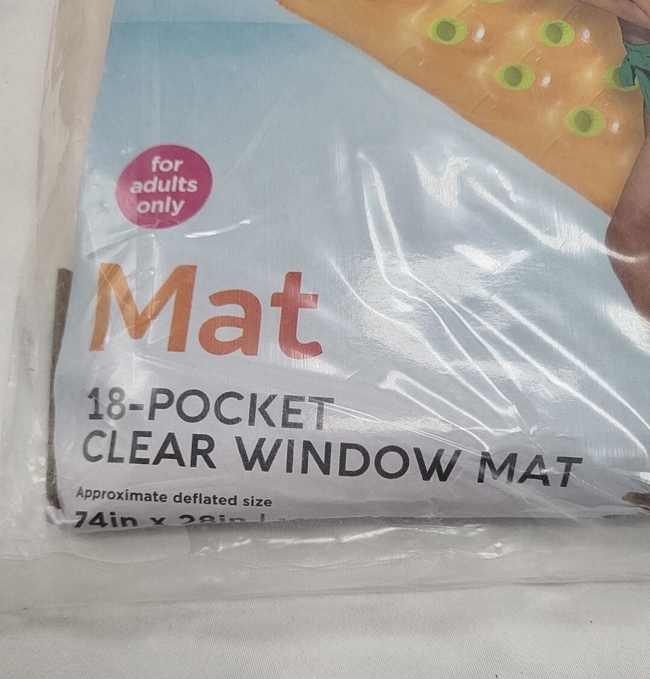Intex Suntanner Lounge Yellow 18 Pockets Pillow Floating Water Mat. New Unopened
