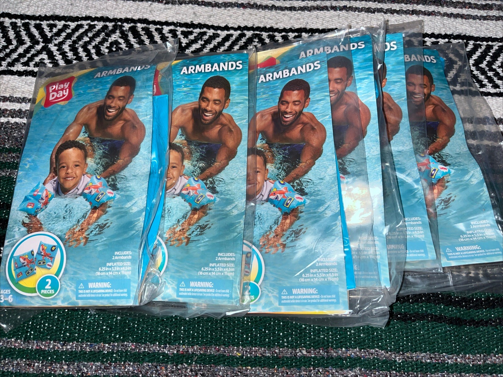 Pool Floaties / Pool Floats Inflatable Swim Arm Bands Set Of 6 Sale Floaties