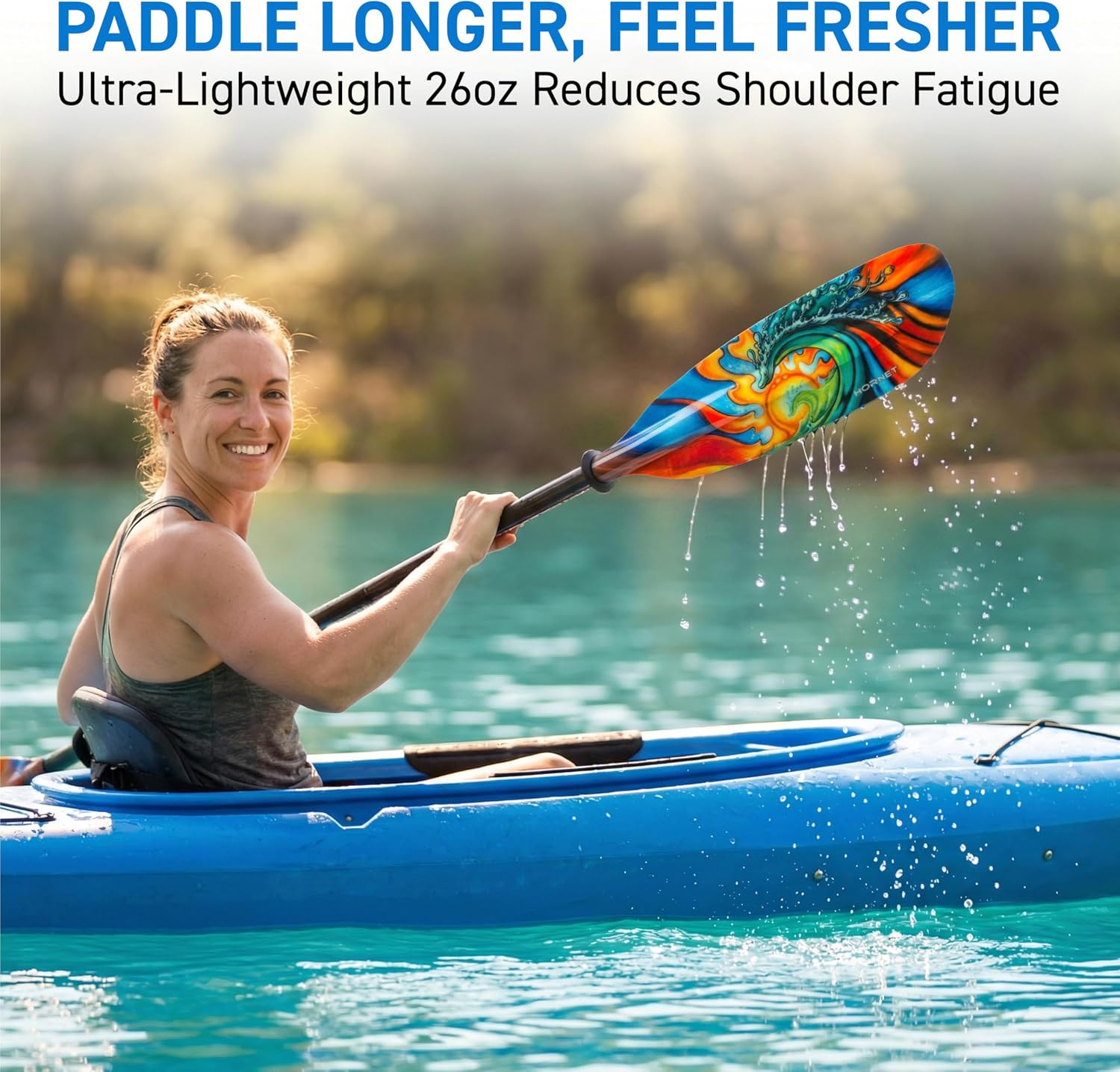 Fiberglass Kayak Paddle for Adults- Ideal for Touring, Fishing and Boating- 90.5