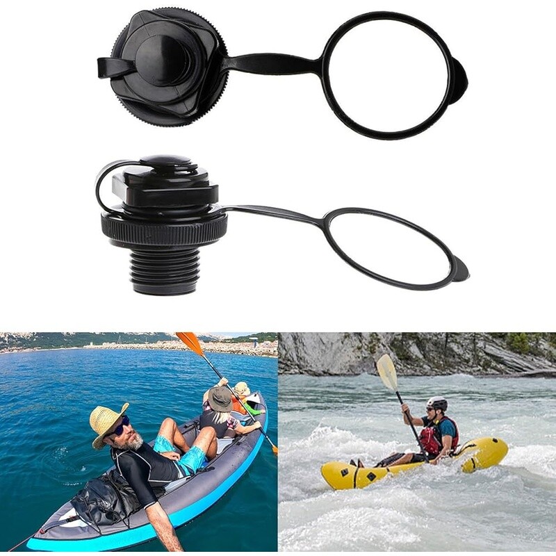 2Pcs Inflatable Kayak Air Valve Replacement Screw Plugs Canoe Raft PVC Boat New