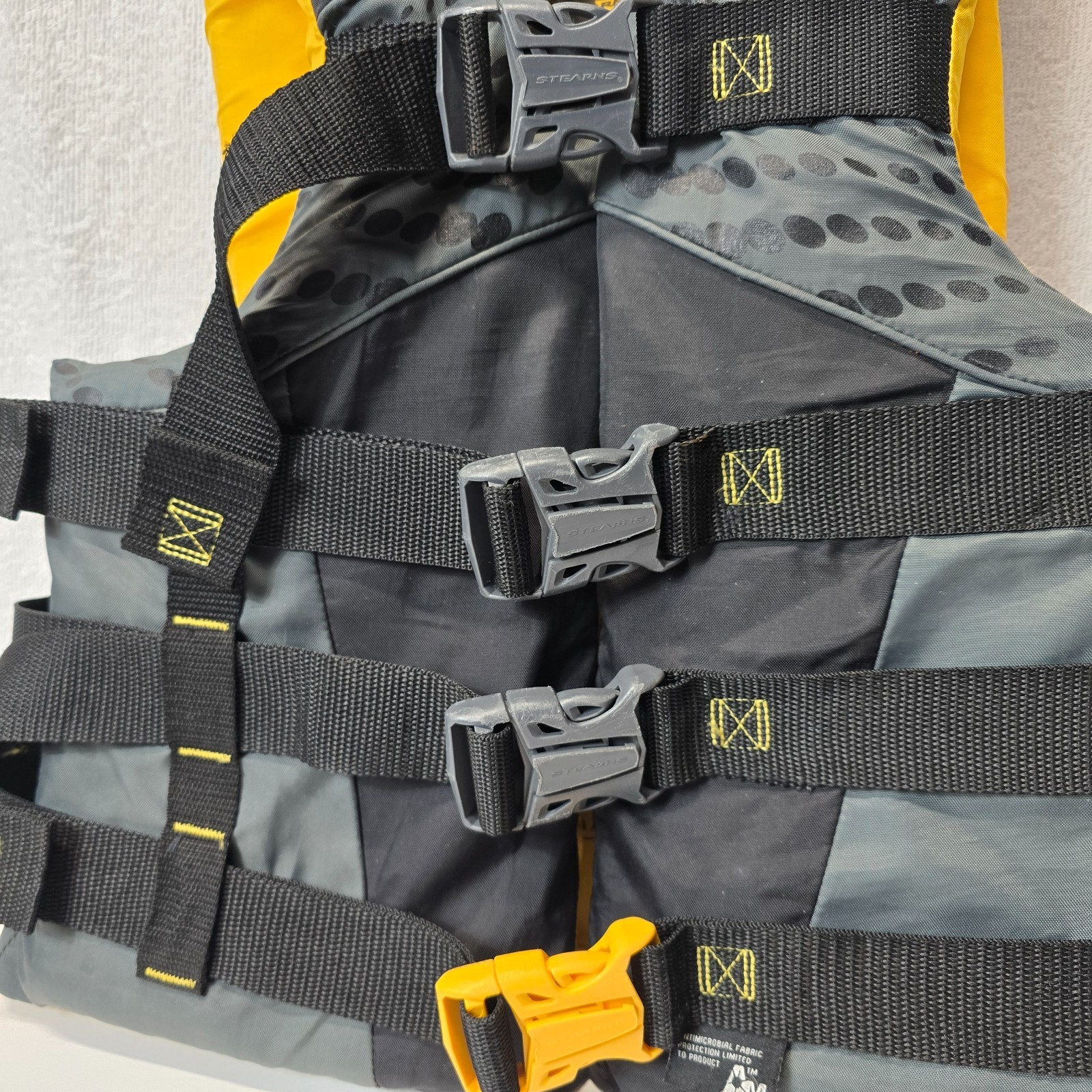 Stearns Life Jackets Black/Yellow ~ Adult S/M~ Life/ Ski~Jacket~ Vest~