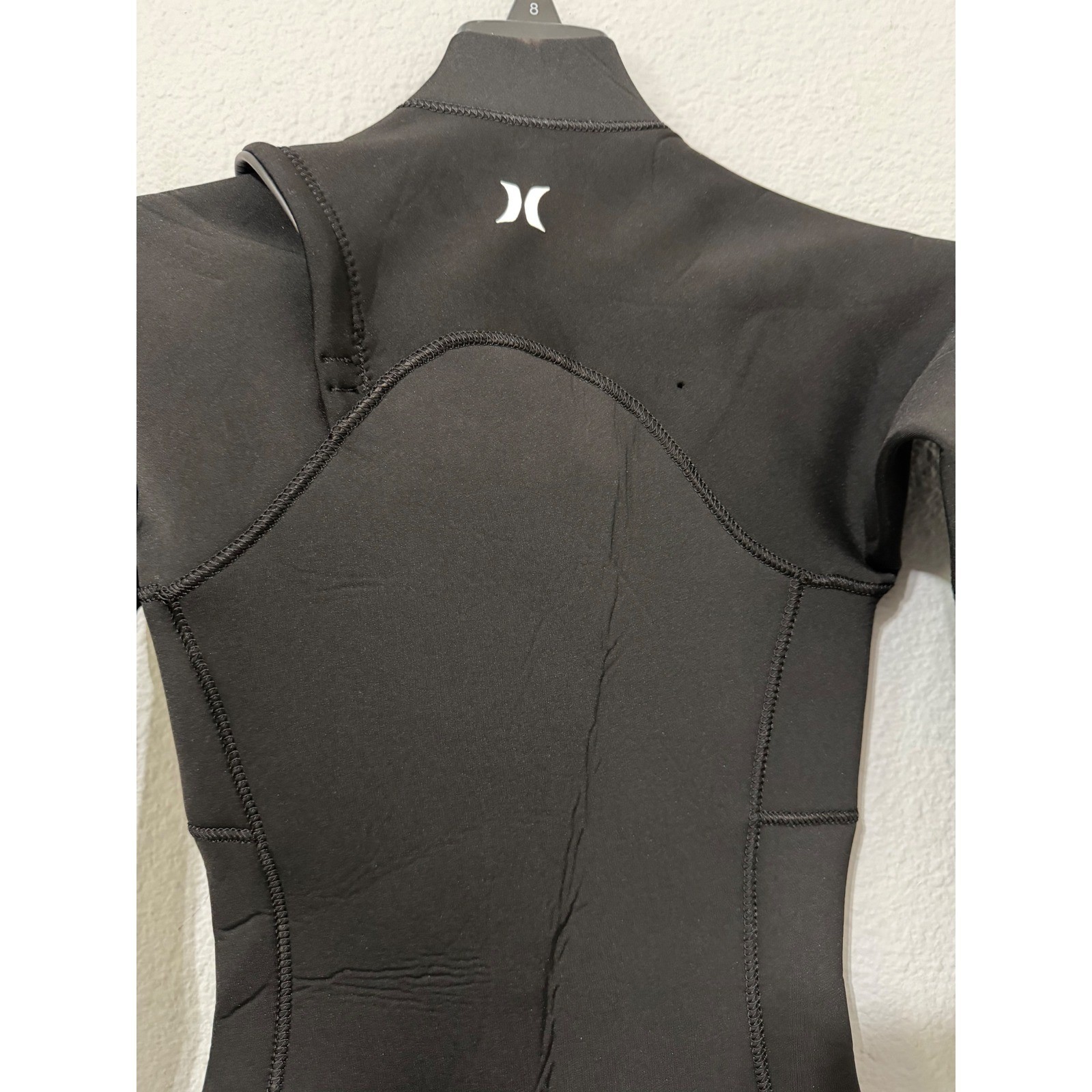 Hurley Womens Size 4 Advantage Plus 3/2mm Chest Zip Fullsuit Wetsuit Black Surf